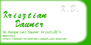 krisztian dauner business card